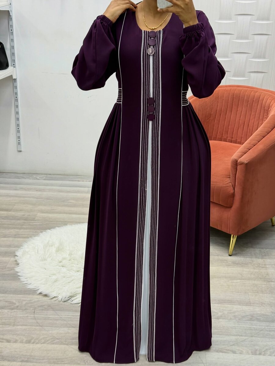 Robe maxi élégante en mousseline
