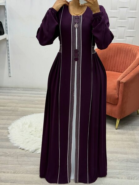 Robe maxi élégante en mousseline