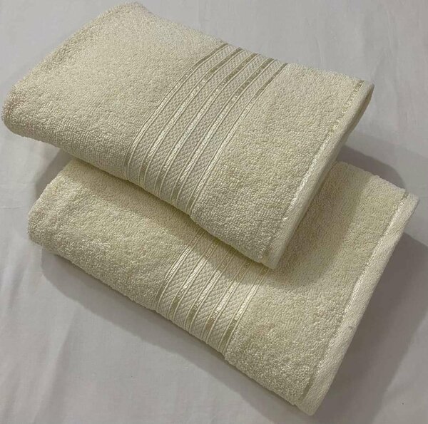 Viscose border pure cotton towel