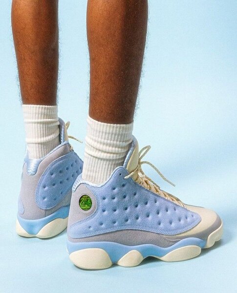 Baskets bleues tendance homme