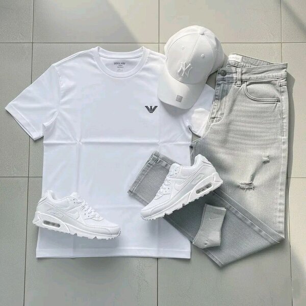 Ensemble décontracté blanc homme