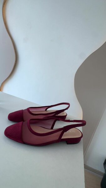 Sandales en daim bordeaux