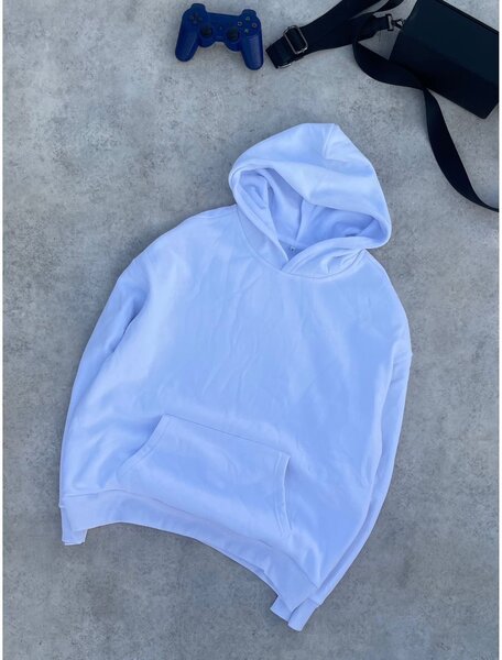 Sweatshirt blanc unisexe