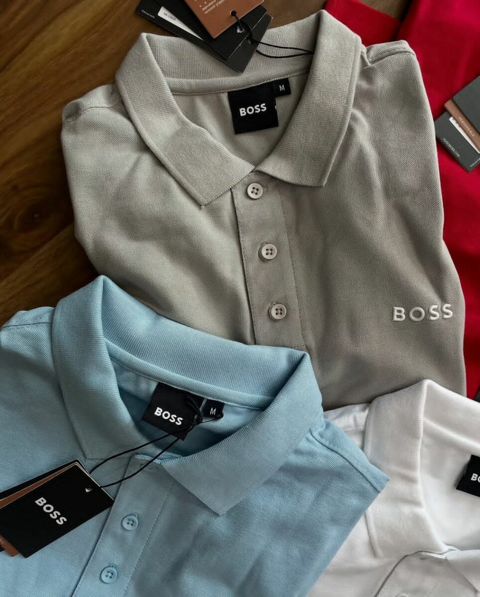 Polo en coton à rayures