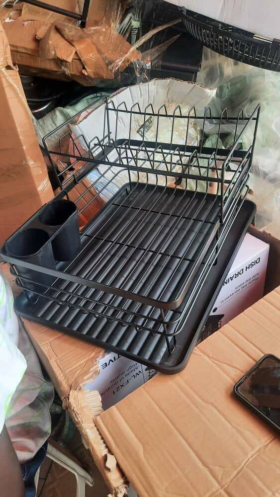 Égouttoir vaisselle à 2 niveaux