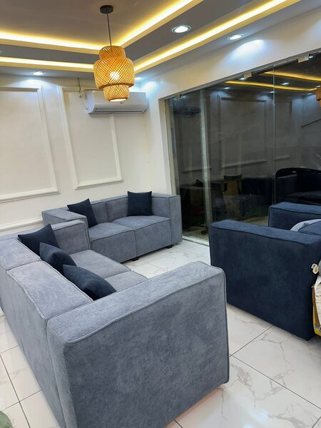 Canapé dan en tissu importé