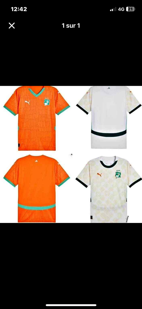 Maillot Équipe de Côte d'Ivoire