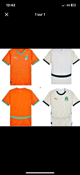 Maillot Équipe de Côte d'Ivoire