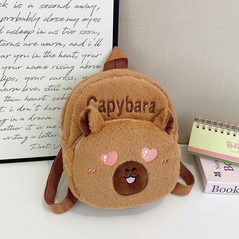 Sac à dos en peluche Capybara