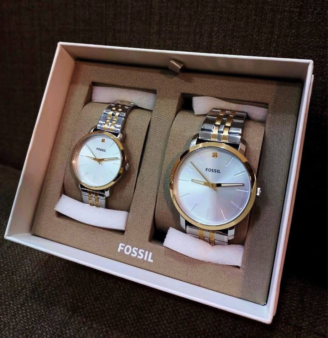 Montres Fossil Couple Élégantes