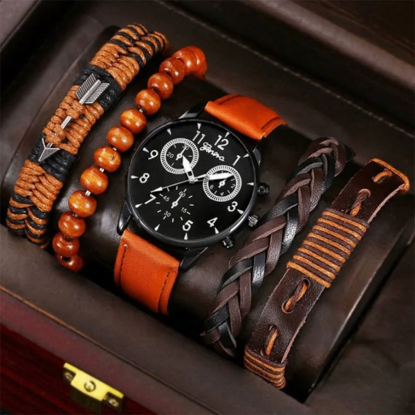 Montre Homme Élégante avec Bracelets