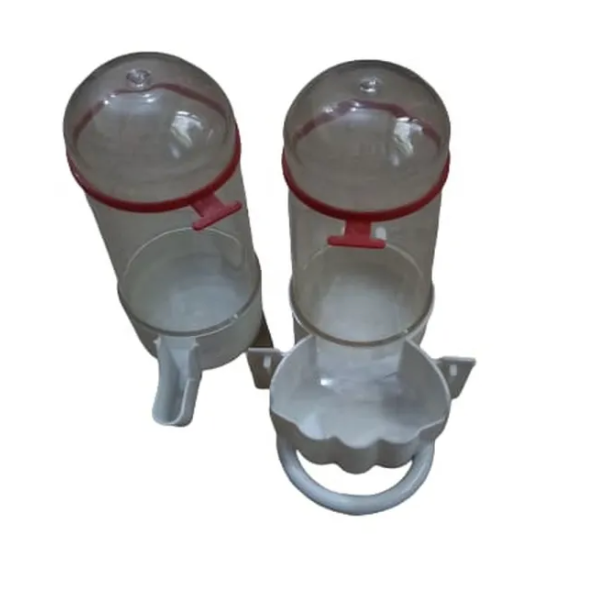 Bird water drinker with feed drinker