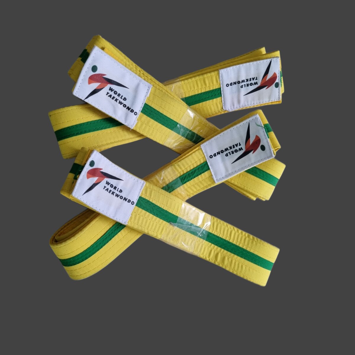 Ceinture Taekwondo Jaune-Vert