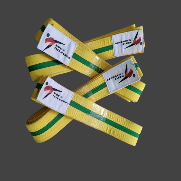Ceinture Taekwondo Jaune-Vert