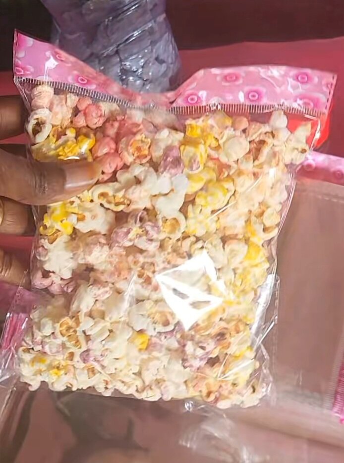 Sachet adhésif pour pop-corns