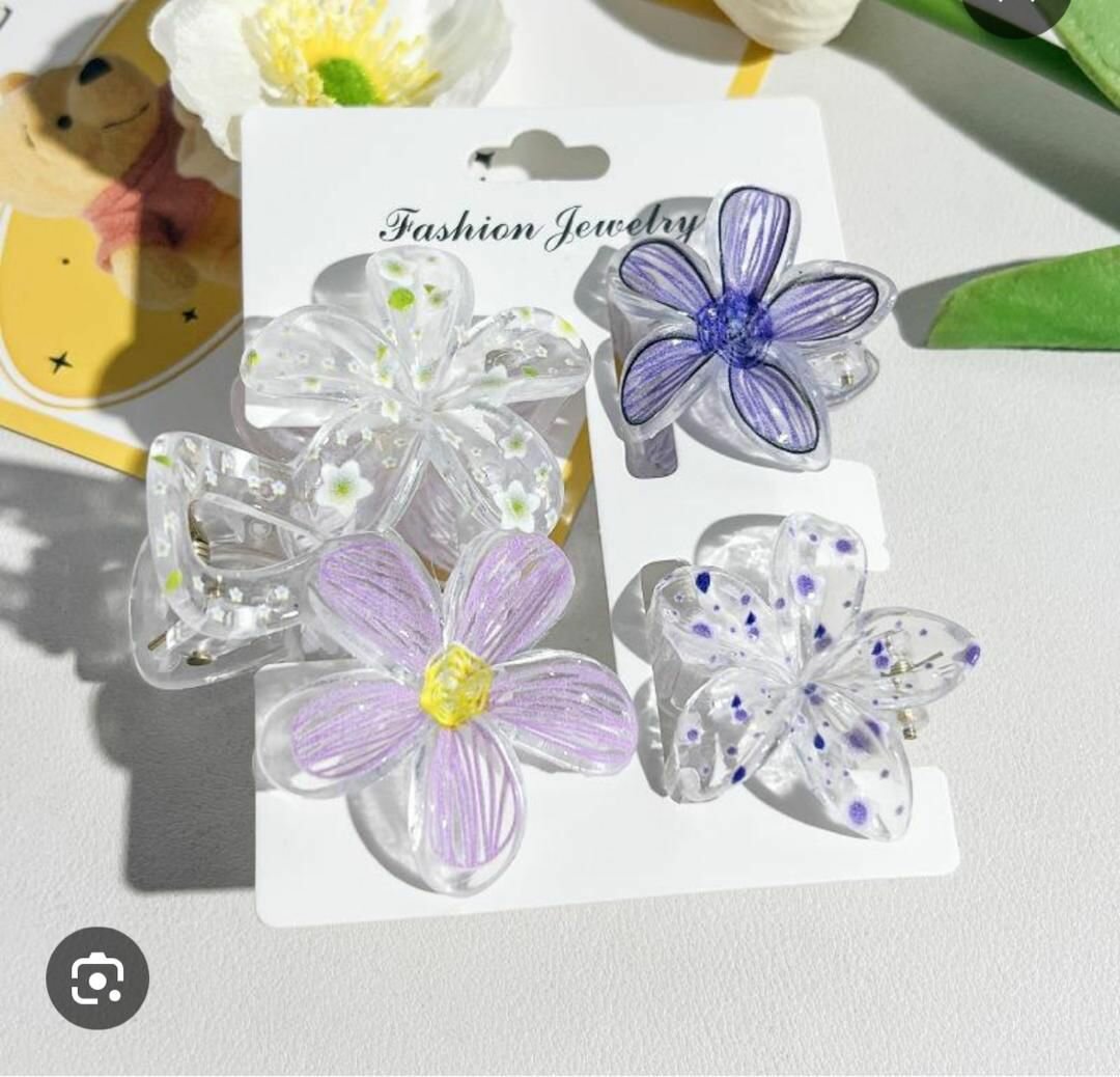 Pinces à cheveux fleuries