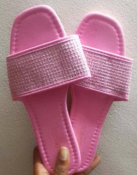 Sandales roses confort