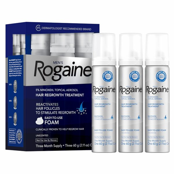 ROGAINE MINOXIDIL FOAM FOR MEN - ONE BOTTLE