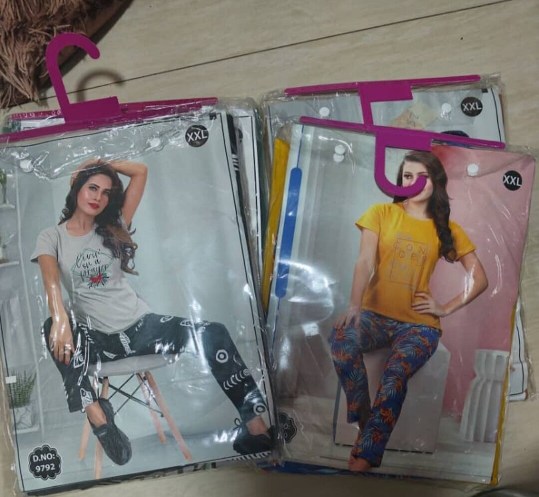 ladies' cotton night suit