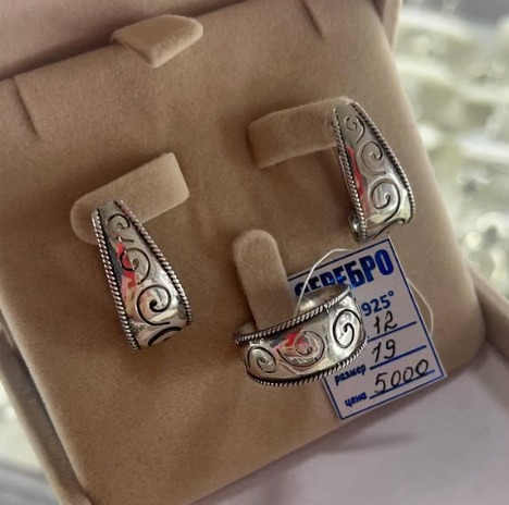 Шикарные комплекты в национальном стиле, Чистое серебро 925 пробы, Ручная работа!