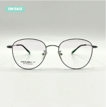 Titanium Silver Unisex Metal Frame