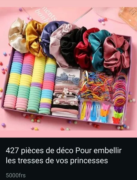 Kit décorations coiffure enfants