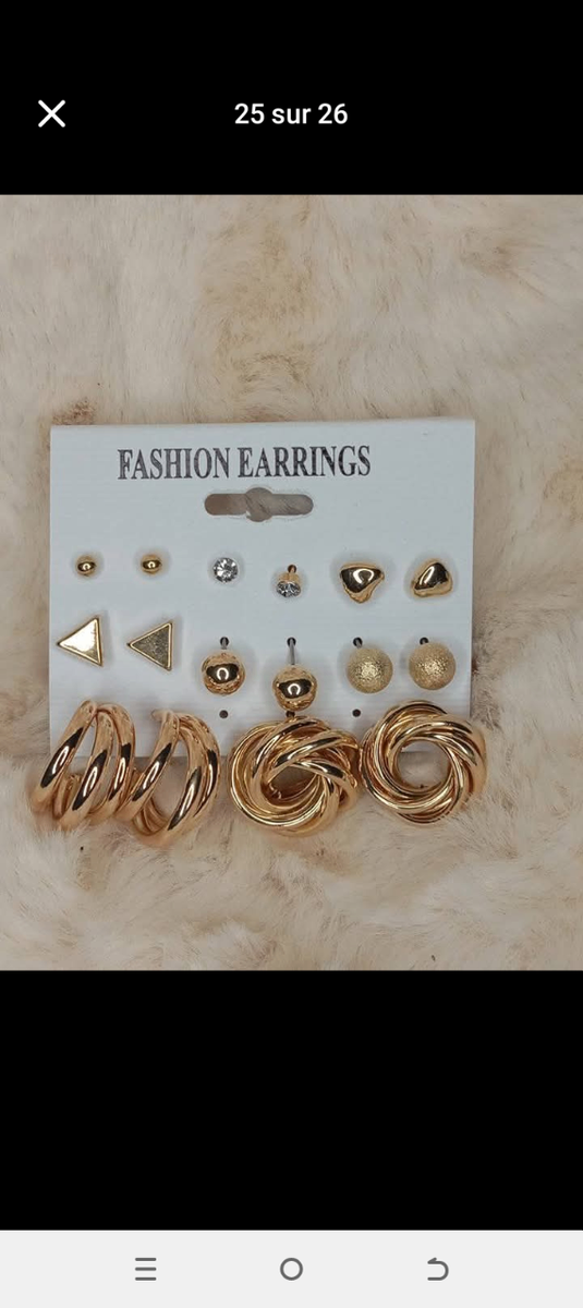 Collier deux coeurs doré