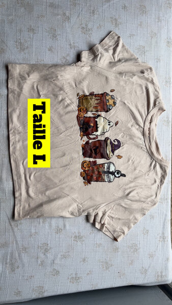 T-shirt en coton imprimé