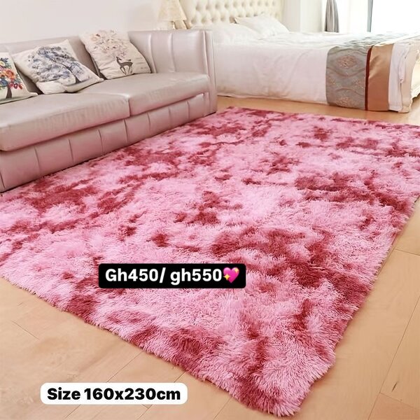 Fluffy carpet pink 160x230