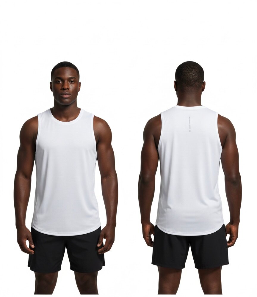 Débardeur Sport Blanc Homme