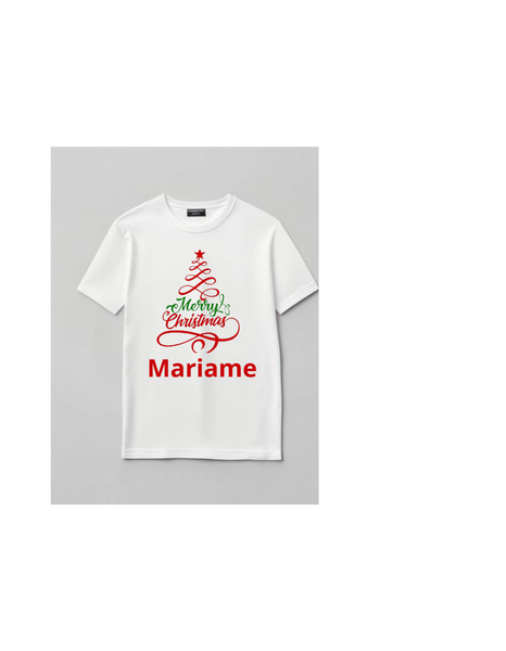 T-shirt de Noël Enfant Personnalisé