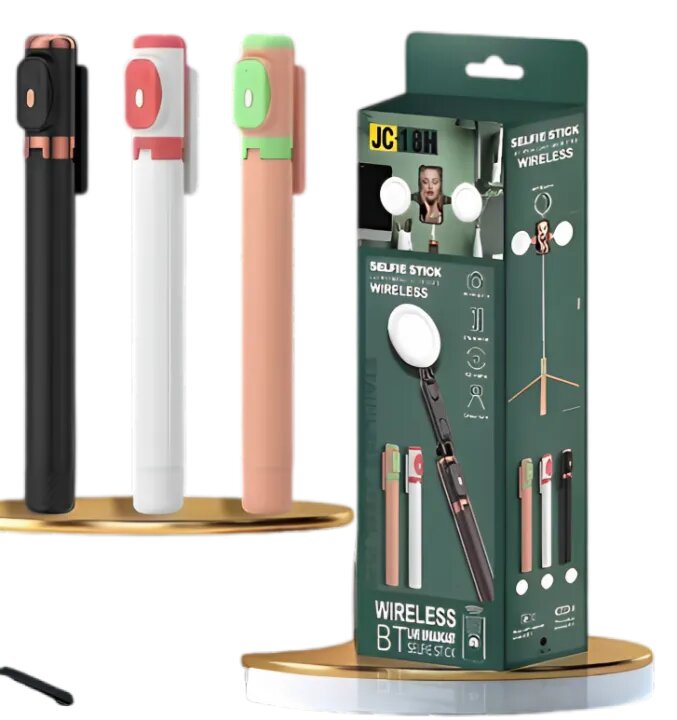 Wireless Live Bluetooth Selfie Stick with Remote Control