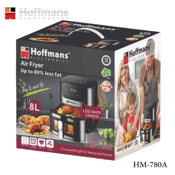 Hoffmans HM780A, Electric Air fryer 8Ltr
