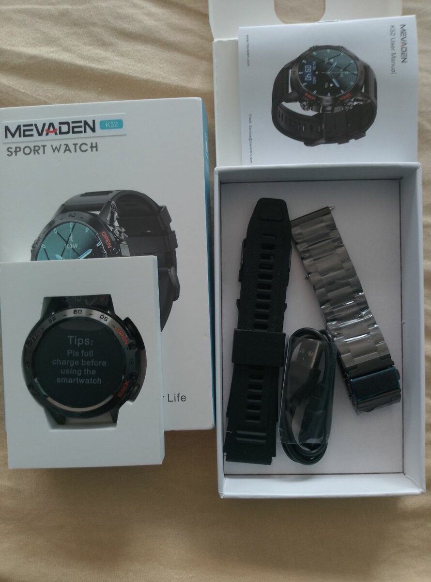 Stainless Steel Smart Watch/BT Call/Health Monitor/Andr/IOS