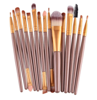MAANGE Pro 15Pcs Makeup Brushes Set Eye Shadow Foundation Powder Eyeliner Eyelash Lip Make Up Brush Cosmetic Beauty Tool Kit Hot
