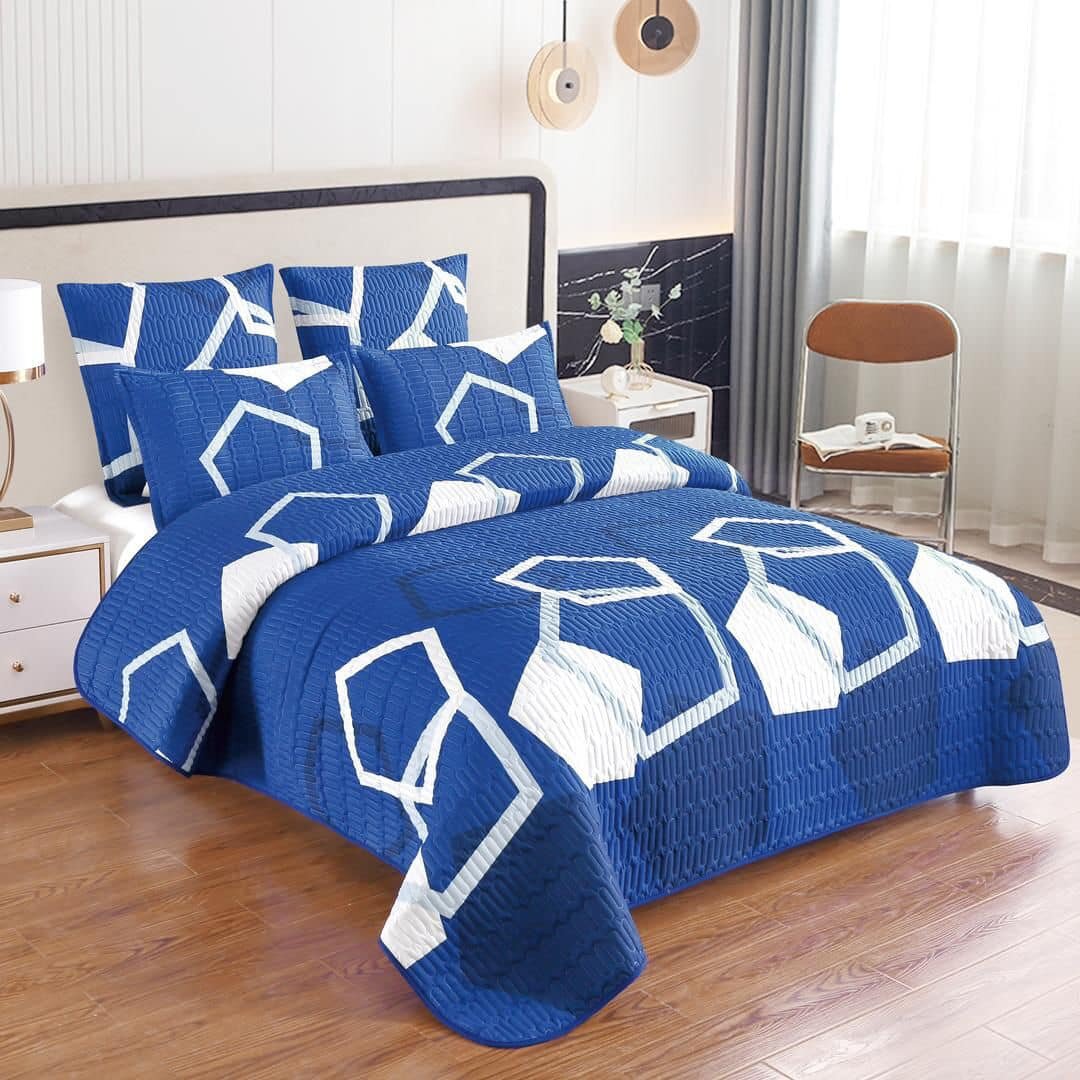 Bedroom set: quilted bedspread+pillowcases 2pcs+2pcs