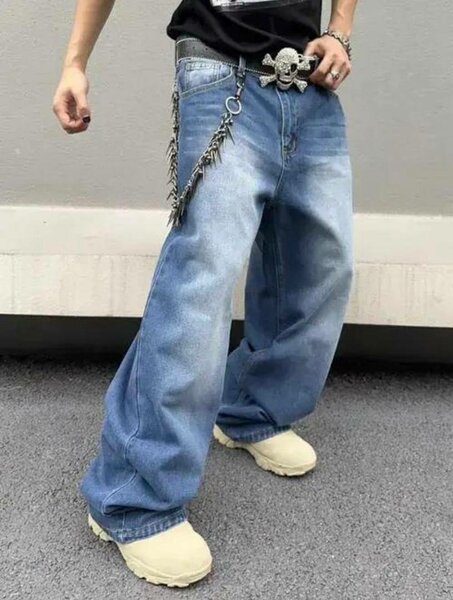 Pantalon large en denim