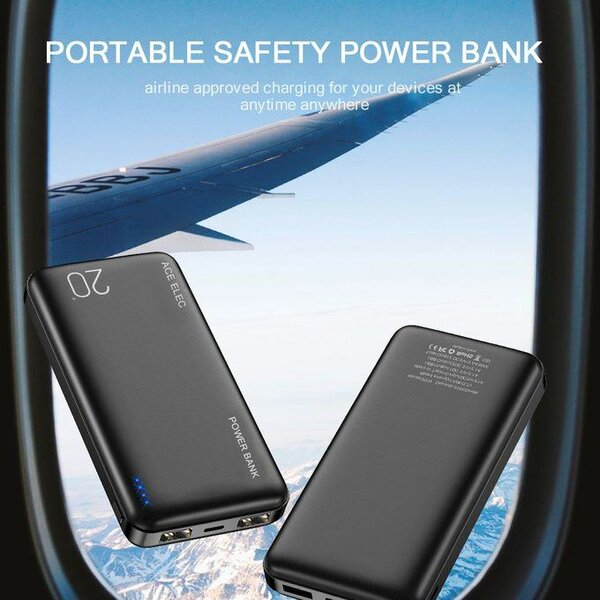 Ace Elec Power Banks 20000 MAh Utra Portable Fast Charging