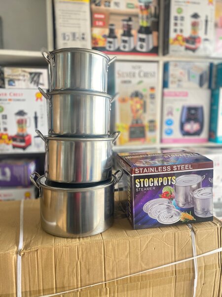 Stainless Steel 4 set aluminum cooking pots