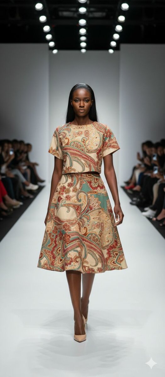 Jupe taille haute Imprimée