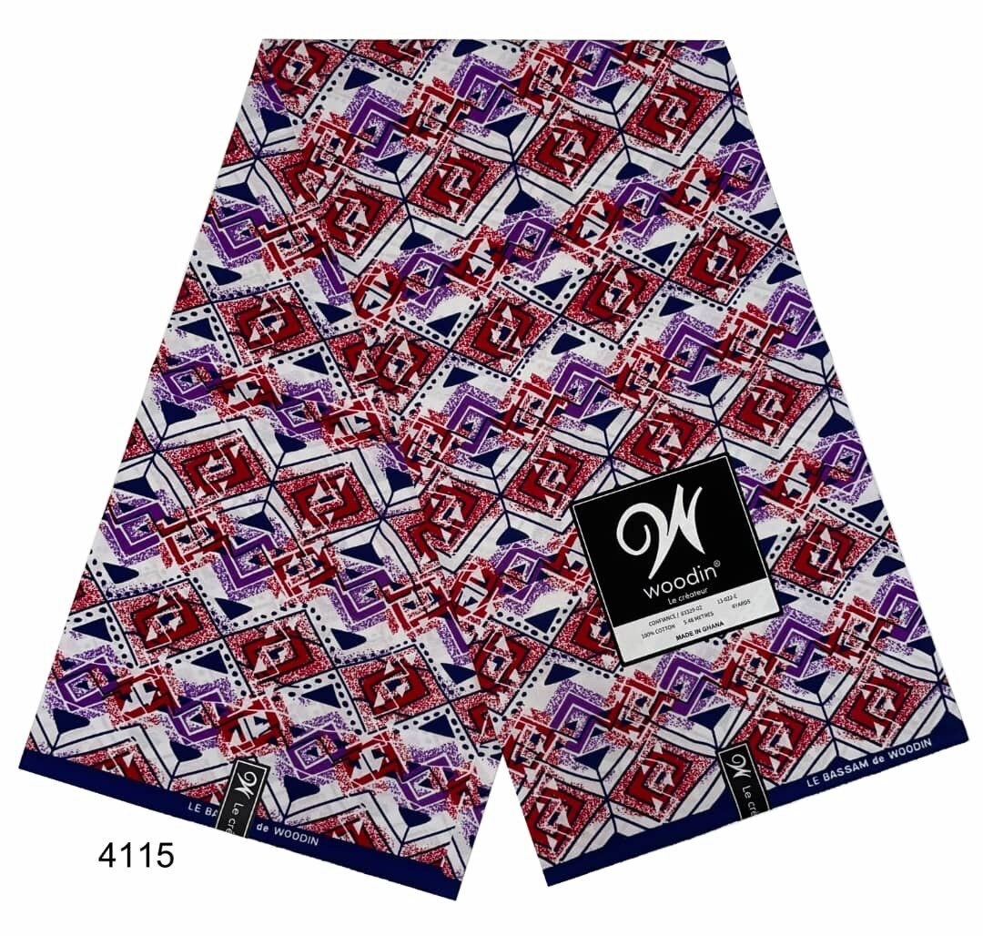 Tissu Africain Woodin Coloré