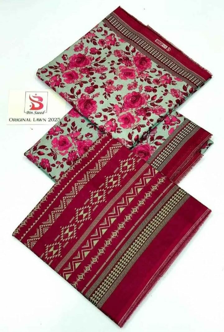 Beautiful Bin saeed 3 pcs lawn suit