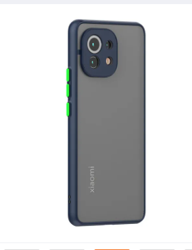 For Xiaomi Mi 11 Lite 2021 - High Quality Matte PC Back Soft TPU Frame Shockproof Color Button with Camera Protection Lens Protection Camera Protective Back Cover Case For Xiaomi Mi 11 Lite 2021