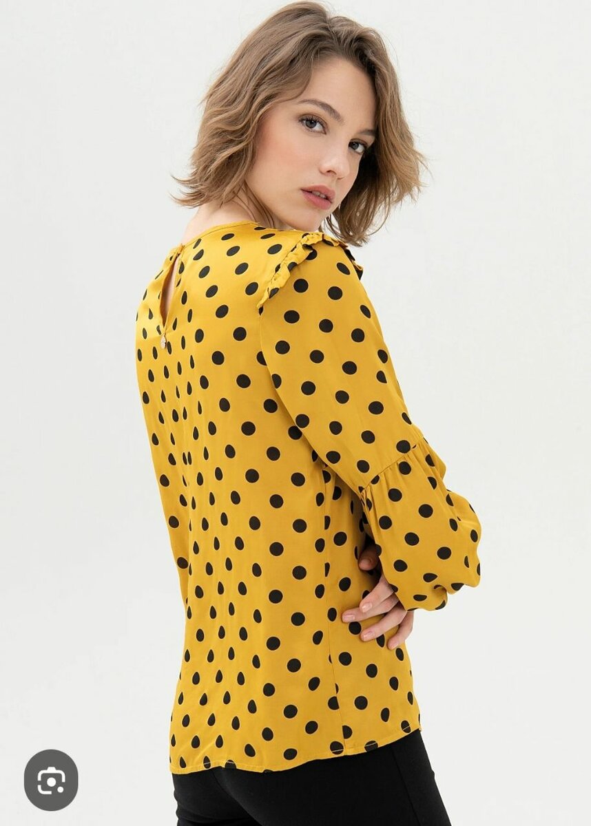 Blouse à pois élégante