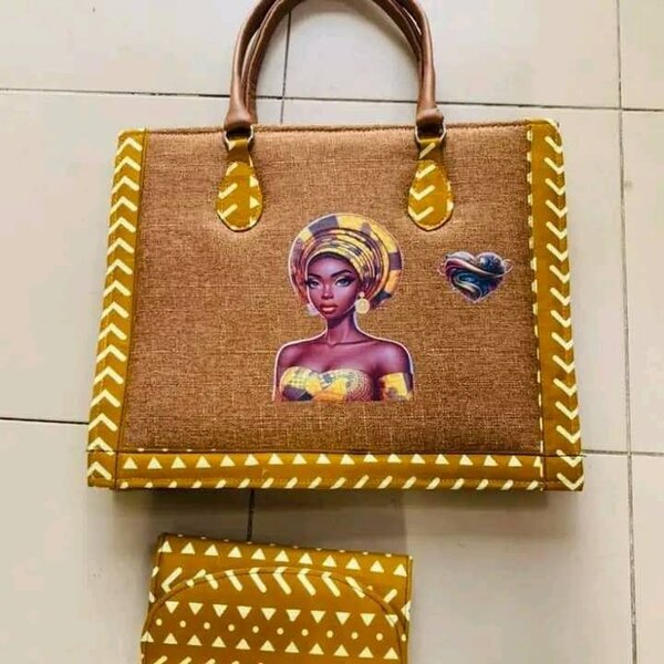 Sac cabas en toile bohème