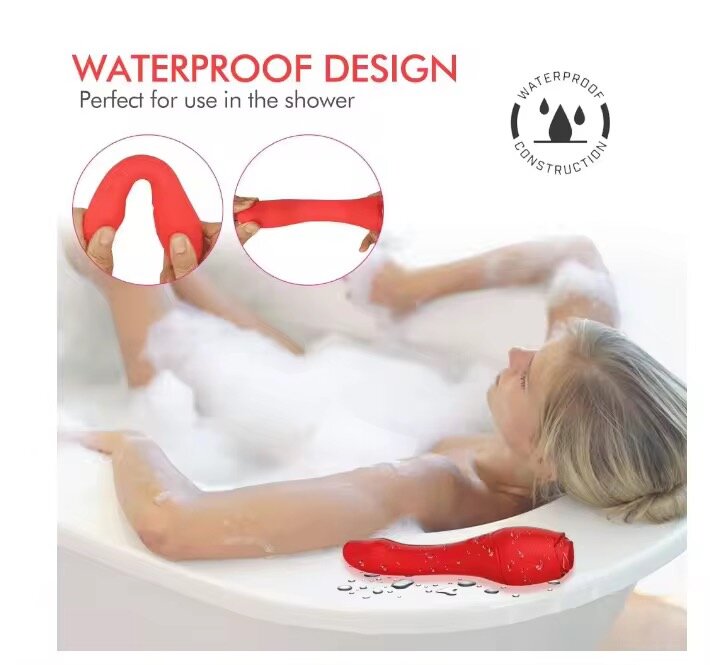 Vibrateur Chauffant en Forme de Rose