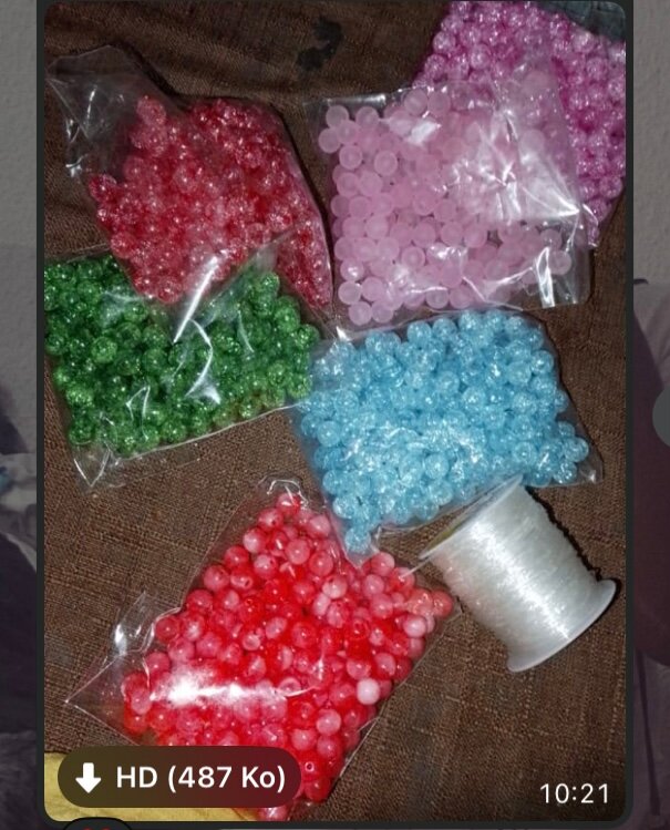 Kit Perles colorées DIY