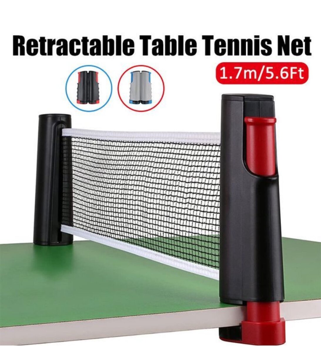 170cm Retractable Table Tennis Net Kit Replacement Set