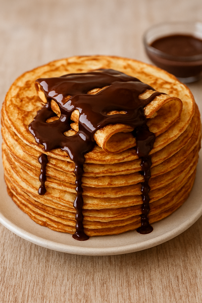 Crêpes au chocolat gourmandes