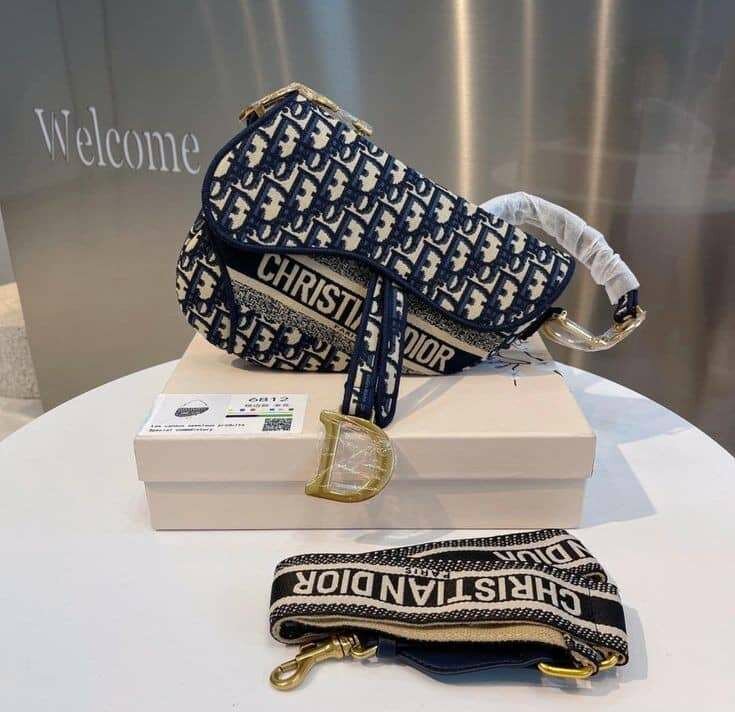 Original Christian Dior Oblique Saddle Bag Boxed!